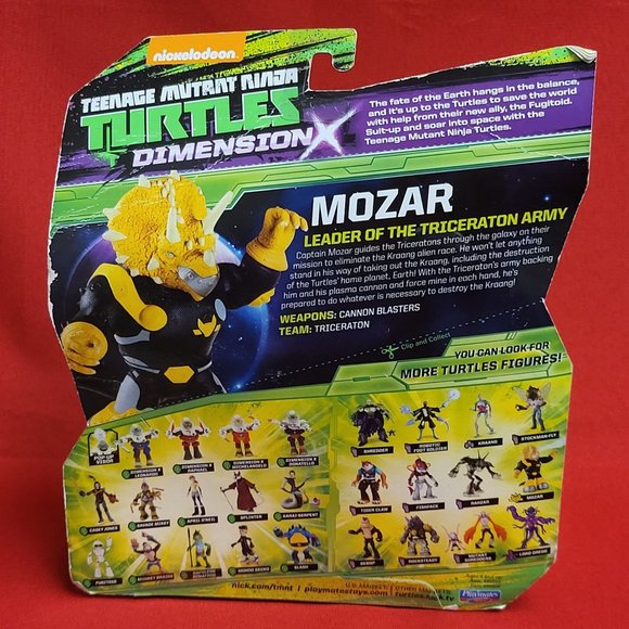 Nickelodean Teenage Mutant Ninja Turtles Dimension X Mozar Leader of the Tricera - Picture 3 of 10